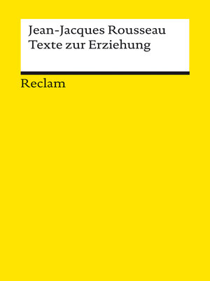 cover image of Texte zur Erziehung